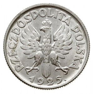 1 złoty 1925, Londyn, Parchimowicz 107.b, piękne