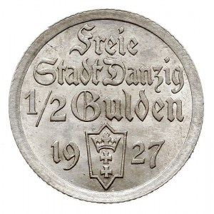 1/2 guldena 1927, Koga, Berlin, Parchimowicz59.b, rzads...