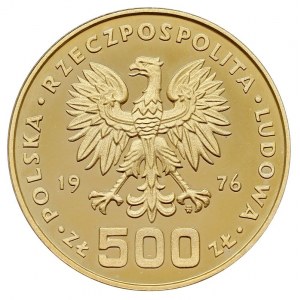 500 złotych 1976, Warszawa, Kazimierz Pułaski, złoto 90...