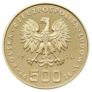 500 złotych 1976, Warszawa, Tadeusz Kościuszko, złoto 9...