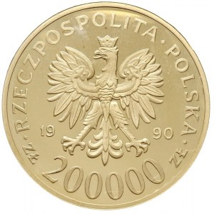 200.000 złotych 1990, Warszawa, 10-lecie Solidarności, ...