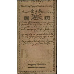 5 złotych polskich 8.06.1794, seria N.C.1, numeracja 27...