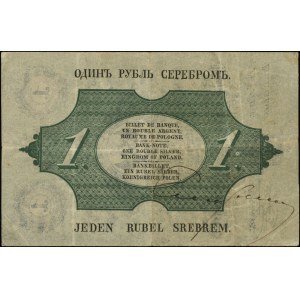 1 rubel srebrem 1851, podpisy: J. Tymowski, M. Engelhar...