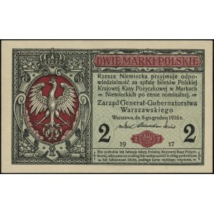 2 marki polskie 9.12.1916, Generał, seria B, numeracja ...