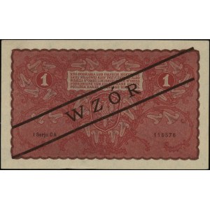 1 marka polska 23.08.1919, seria I-CA, numeracja 116576...