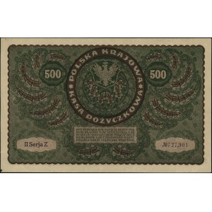 500 marek polskich 23.08.1919, seria II-Z, numeracja 72...