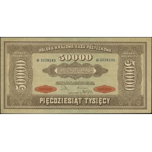 50.000 marek polskich 10.10.1922, seria O, numeracja 37...