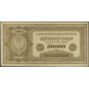 50.000 marek polskich 10.10.1922, seria O, numeracja 37...