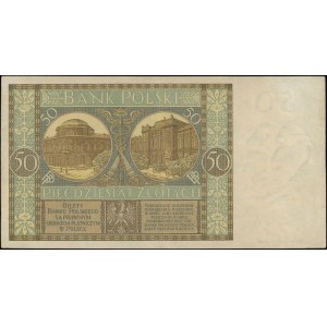 50 złotych 28.08.1925, seria AC, numeracja 0267075, Luc...