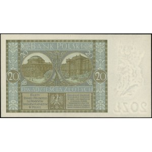 20 złotych 1.09.1929, seria DN, numeracja 0982010, Luco...