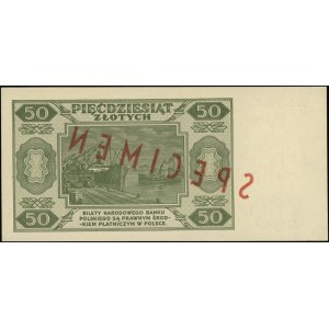 50 złotych 1.07.1948, seria A, numeracja 1234567 / 8901...