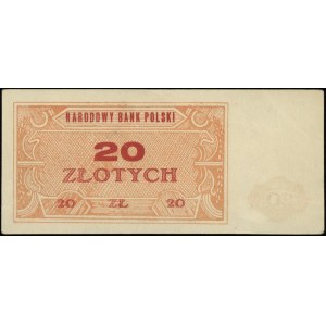 Narodowy Bank Polski, niewyemitowany banknot 20 złotych...