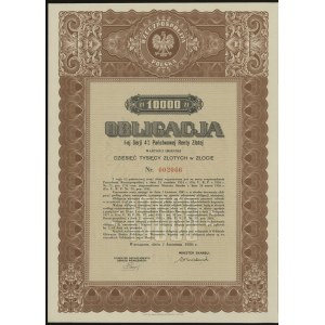 Skarb Państwa 1918-1939, obligacja 4 % Państwowej Renty...