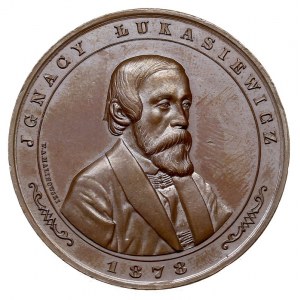 Józef Łukasiewicz -medal sygnowany W A MALINOWSKI wybit...