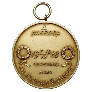 I Tour de Pologne, -medal złoty z uszkiem, sygnowany A ...