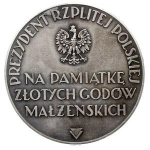 medal na pamiątkę Złotych Godów Małżeńskich autorstwa J...