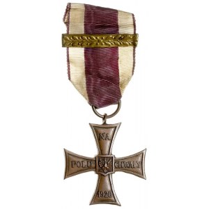 Krzyż Walecznych 1920, dwukrotnie nadany, brąz 44 x 44 ...