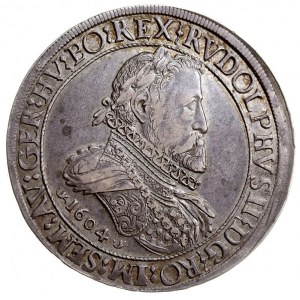 Rudolf II 1576-1612, dwutalar 1604, Hall, srebro 57.29 ...