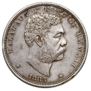 Kalakaua I 1874-1891, 1 dolar 1883, San Francisco, sreb...