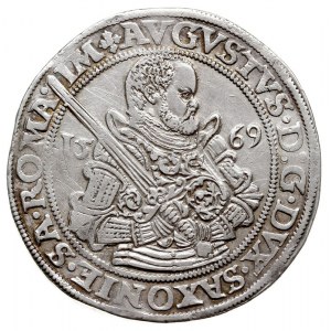 August 1553-1586, talar 1569 HB, Drezno, srebro 28.92 g...