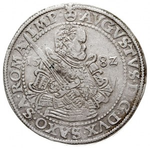 August 1553-1586, talar 1582 HB, Drezno, srebro 29.02 g...