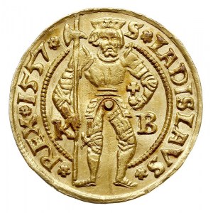 Ferdynand I 1526-1564, dukat 1557 KB, Krzemnica, złoto ...