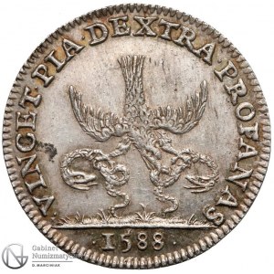 1304. Henryk Walezy (Francja HenrykIII) Żeton 1588
