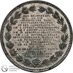 1163. Niemcy medal WIR WAREN SCHNELL VEREINT..1871