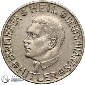 1171. III Rzesza Hitler 1 mark - cegiełka na NSDAP