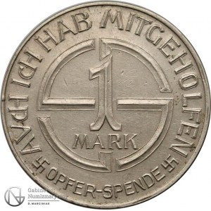 1171. III Rzesza Hitler 1 mark - cegiełka na NSDAP