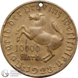 1156. Westfalia 10.000 marek 1923, st.4