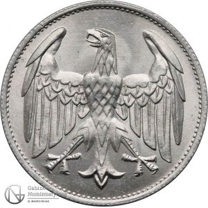 1154. Weimar 3 marki 1922-A, st.1 PIĘKNE