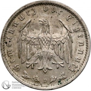 5155. III Rzesza 1 marka 1934-D, st.2/2+
