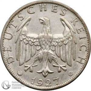 4434. Weimar 2 marki 1927-A, st.~3-2