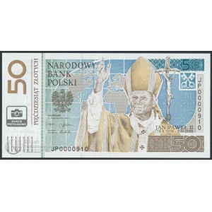 2301. 50 zł Jan Paweł II z niskim numerem ...864