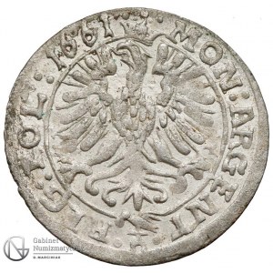 1309. Jan Kazimierz 3 krajcary OPOLE 1661 RZADKOŚĆ