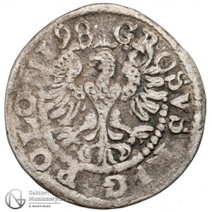 1305. Zg.III Waza Grosz Lublin 1598 RZADKOŚĆ