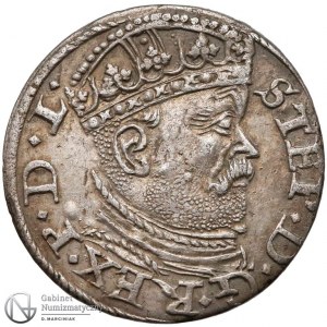 4131. Stefan Batory Trojak Ryga 1586, st.2