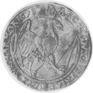 Talar 1578, Aw. Popiersie w prawo, Rw. Orzeł austriacki, Vog. 93.1