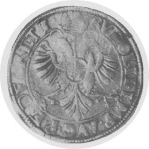 Talar 1584, Aw. Brama miejska, Rw. Orzeł austriacki i tytulatura Rudolfa, Dav. 9221