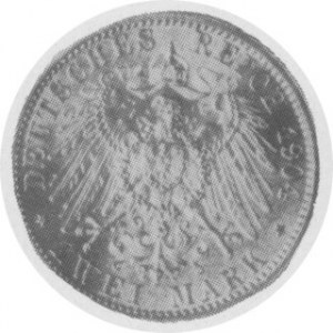 2 marki 1904, Aw. para książęca, Rw.Orzeł, J. 74