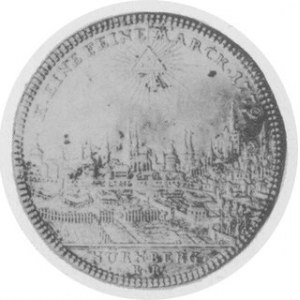 Talar konwencyjny 1779, Aw. Panorama miasta, Rw. Orzeł austriacki i tytulatura Józefa II, Dav. 2495,