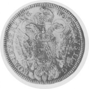Talar konwencyjny 1779, Aw. Panorama miasta, Rw. Orzeł austriacki i tytulatura Józefa II, Dav. 2495,