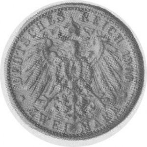 2 marki 1900, Aw. Popiersie, Rw. Orzeł, J. 94