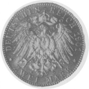 2 marki 1901, Aw. 2 głowy w lewo, Rw. Orzeł. J. 105