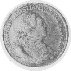 2/3 talara 1763, Aw: Popiersie, Rw: Tarcza wielopolowa, Kop. 318 r, Schon. 204 (usterki na rancie)