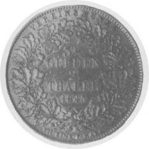 2 talary 1843, Aw. Głowa w lewo, Rw. Napisy, Dav. 956, Th. 436