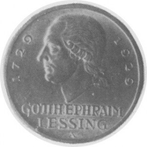 3 marki 1929, (Lessing), mennica Berlin, J. 335