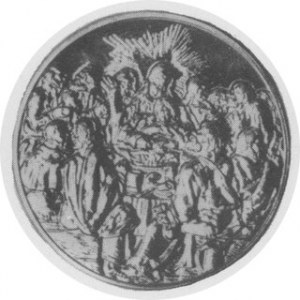 Medal - Albrecht Dürrer RFN (1977). Aw. Popiersie. Rw. Rycina Durrera. Srebro złocone, waga 40 g. średnica 40 mm