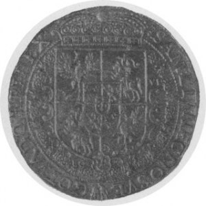 Talar 1623 (lekki), Aw. Popiersie, Rw. Tarcza, Czap. 1450, R6